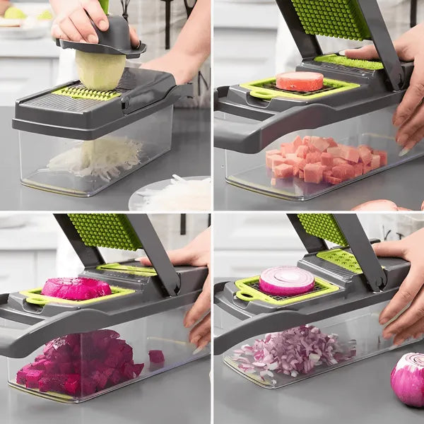 UltraChef™ – Cortador e Fatiador Multifuncional 16 em 1