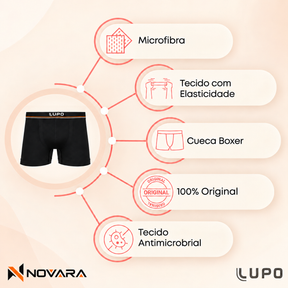 🚨 [LEVE 10, PAGUE 4] KIT 10 CUECAS BOXER LUPO + NECESSAIRE MASCULINA DE BRINDE 🎁 | QUEIMA DE ESTOQUE: ÚLTIMOS 4 KITS DISPONÍVEIS 🔥