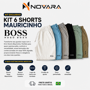 🚨[LEVE 6, PAGUE 3] KIT 6 SHORTS MAURICINHO PREMIUM + ÓCULOS EXCLUSIVO DE BRINDE 🎁 RENOVE SEU GUARDA-ROUPA PAGANDO METADE 🔥  QUEIMA DE ESTOQUE: ÚLTIMAS UNIDADES COM ESTE DESCONTO! 🩳