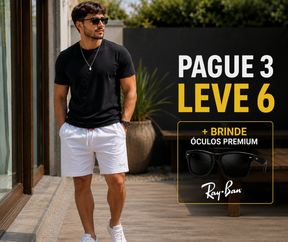 🩳 [PAGUE 3 LEVE 6] 🎁 Kit 6 Shorts Mauricinho Premium + BRINDE: Óculos Premium 🔥 Promoção Queima de Estoque 🚨 NÃO PERCA ESTE SUPER DESCONTO INÉDITO!!