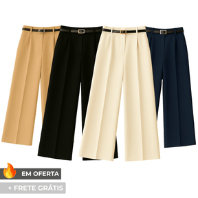 |KIT 4| Calças Pantalona em Alfaiataria