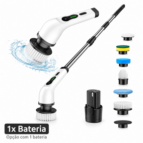 🚨 [Compre 1 Leve 2]  Esfregão Elétrico 9 Em 1 Sem fio Escova De Limpeza Pesada Multiuso 360 Recarregável Giratória. Queima de estoque restam 13 unidades🔥🔥
