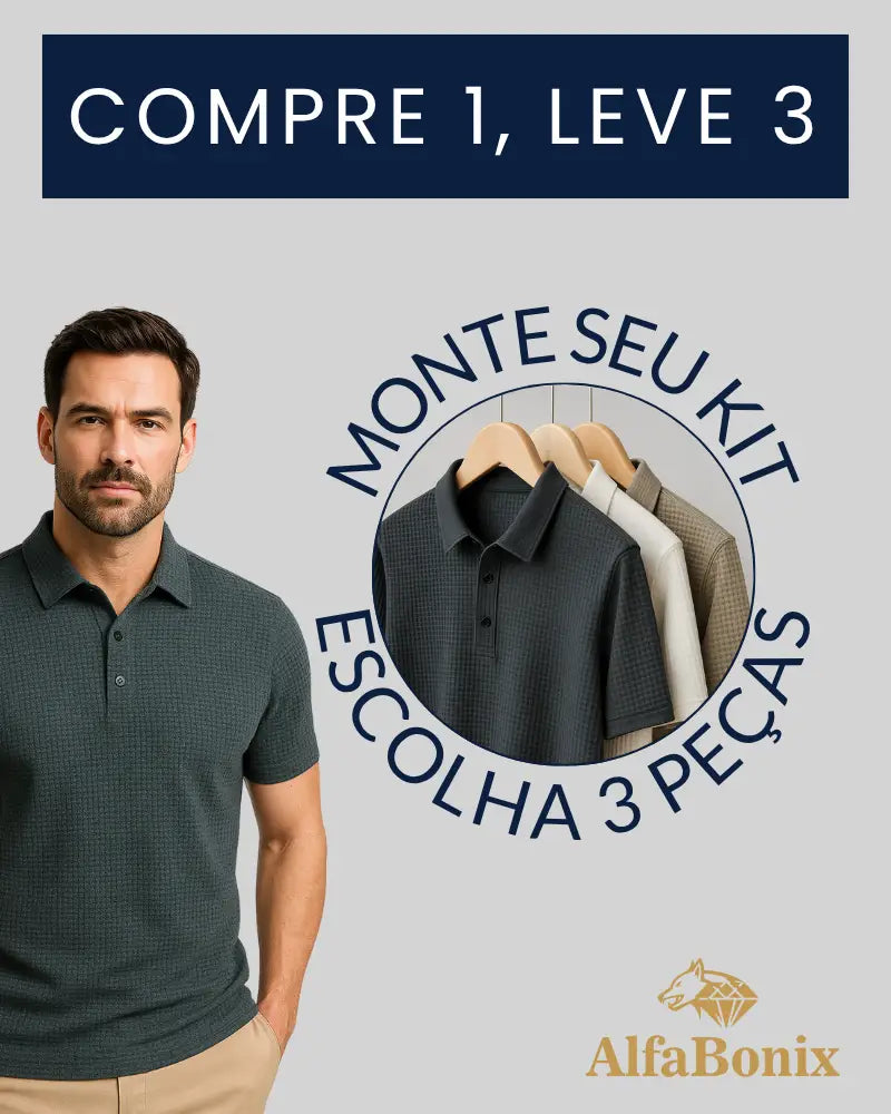 Kit Camisa Polo Alfa Gelato – Compre 1, Leve 3